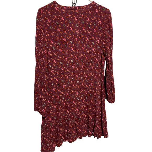 Matilda Jane Size Small Dress Burgundy Floral - Picture 3 of 8